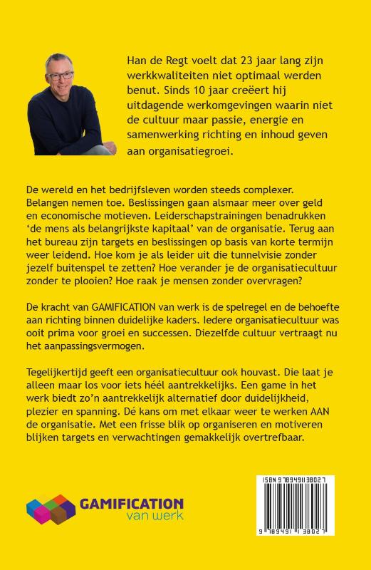 Achterkant van Inspirerend Leiderschap door GAMIFICATION van werk