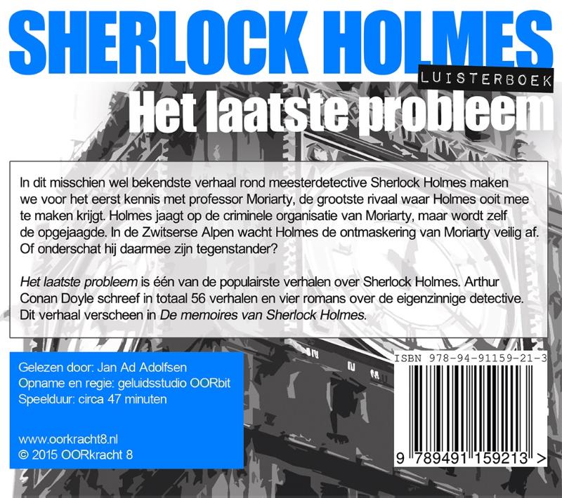 Achterkant van Sherlock Holmes Het laatste probleem