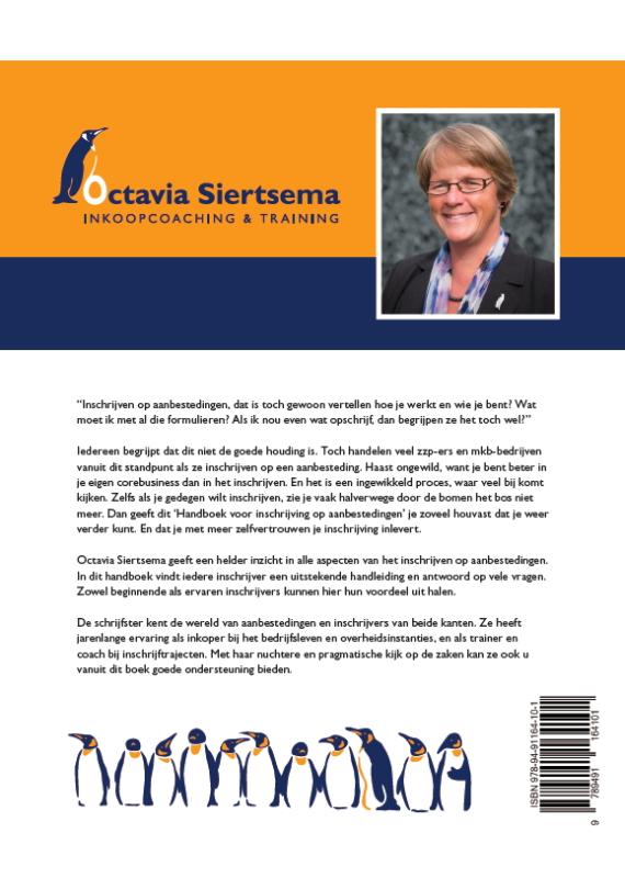 Achterkant van Handboek inschrijven op aanbesteding