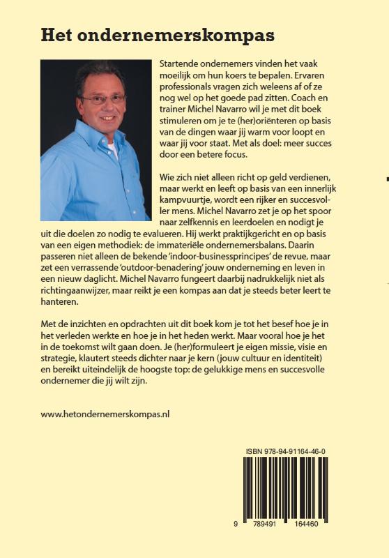 Achterkant van Het ondernemerskompas