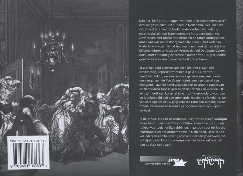Achterkant van Canon van 700 jaar Joods Nederland