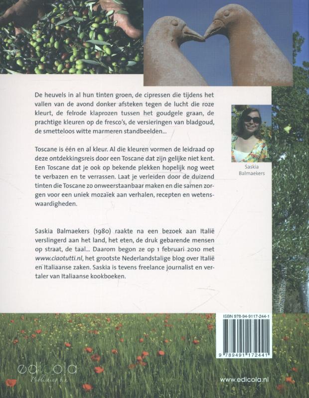 Achterkant van De duizend tinten van Toscane