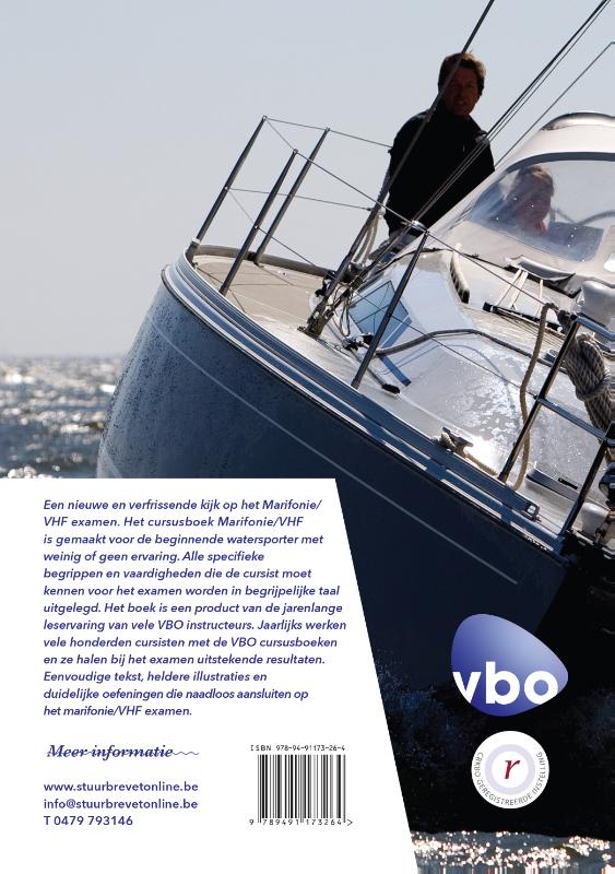 Achterkant van Cursusboek Marifonie/VHF