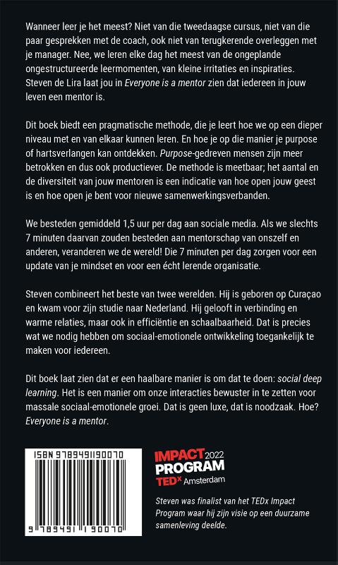Achterkant van Everyone is a mentor