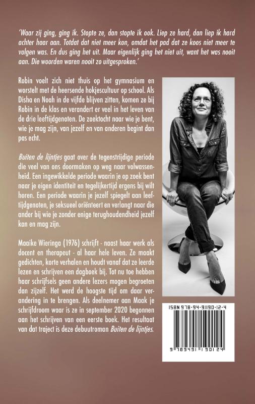 Achterkant van Buiten de lijntjes