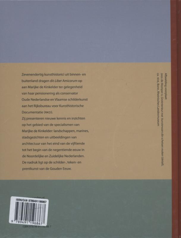 Achterkant van Liber amicorum Marijke de Kinkelder