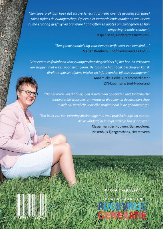 Achterkant van Gun ieder kind een rookvrije start