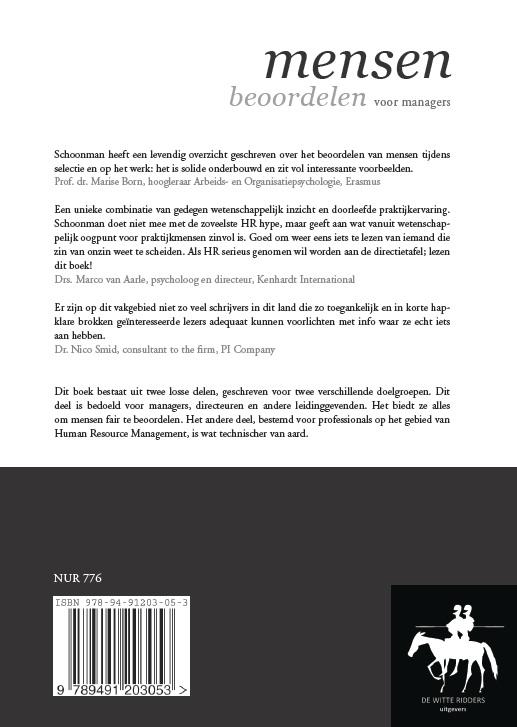 Achterkant van Mensen beoordelen