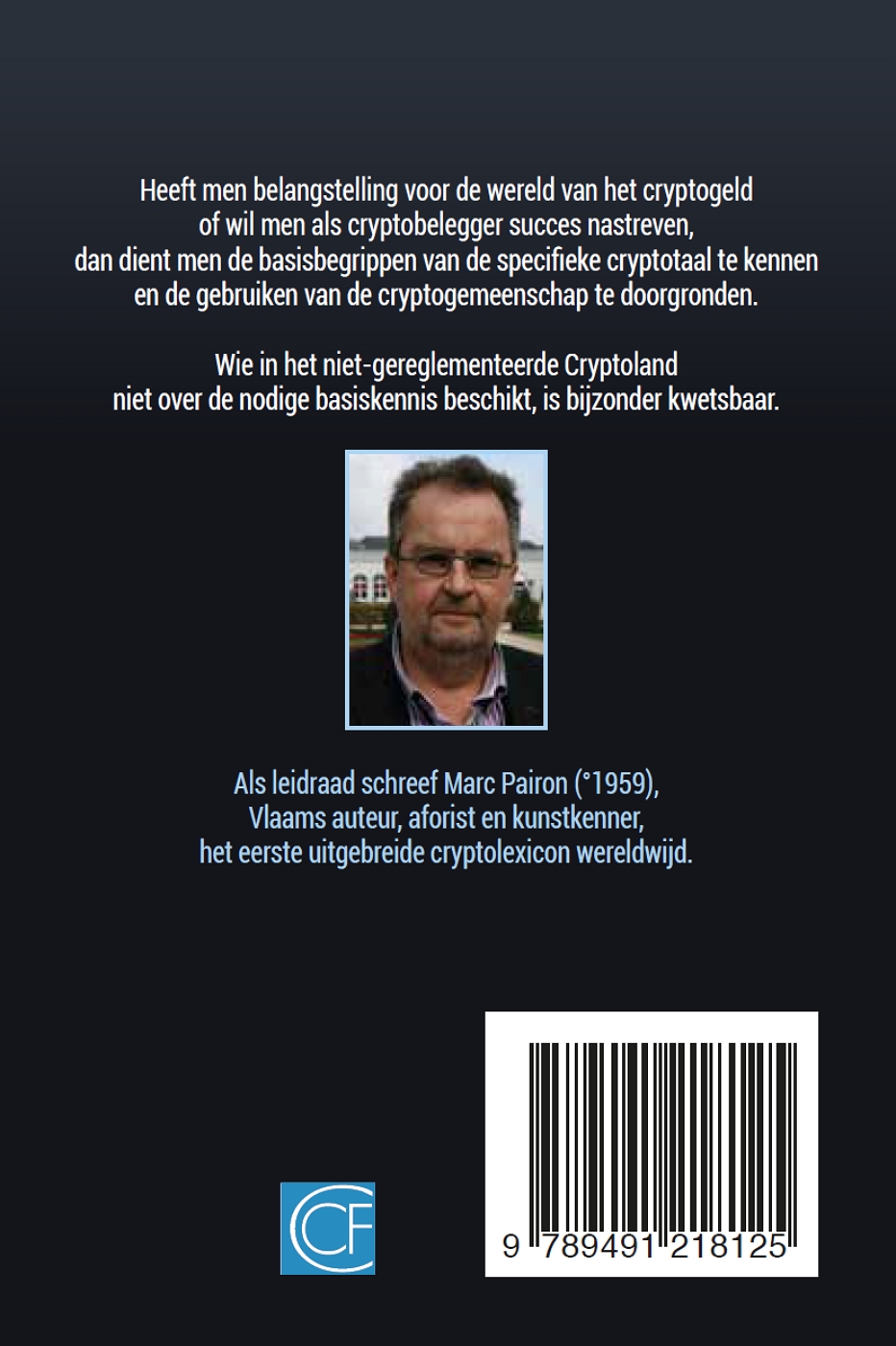 Achterkant van Cryptogeld taalgebruik en tips