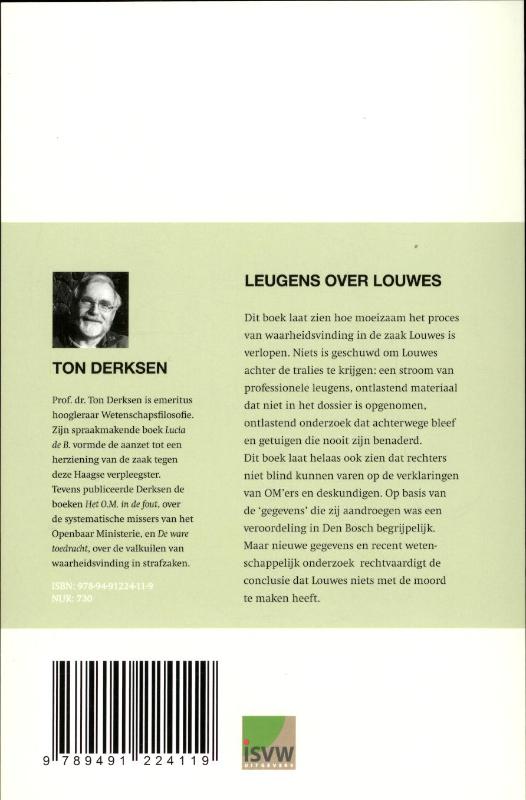 Achterkant van Leugens over Louwes