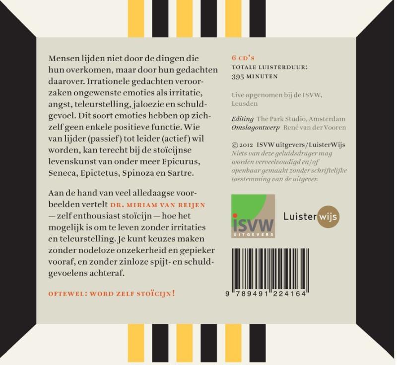 Achterkant van Stoicijnse levenskunst
