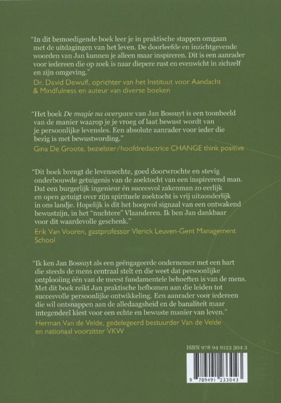 Achterkant van De magie na overgave