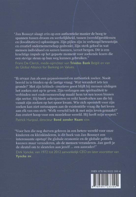 Achterkant van De haalbare utopie