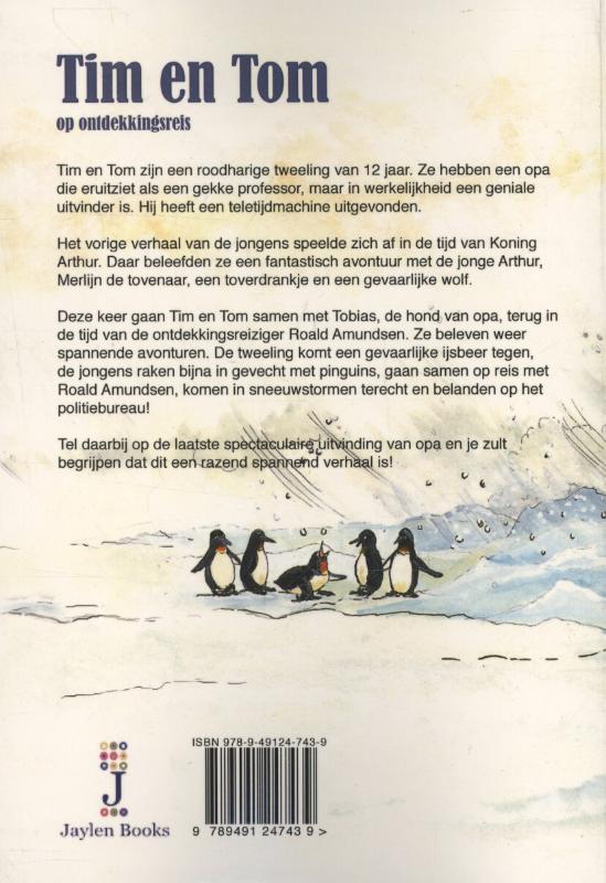 Achterkant van Tim en Tom op ondekkingsreis
