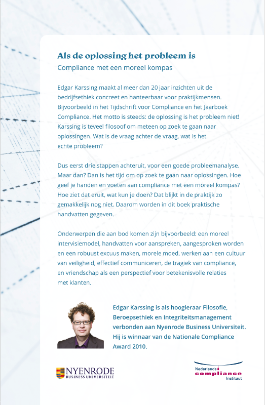 Achterkant van Als de oplossing het probleem is