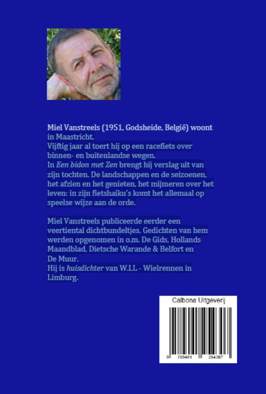Achterkant van Een bidon met Zen