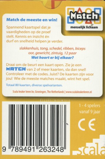 Achterkant van Match menselijk lichaam