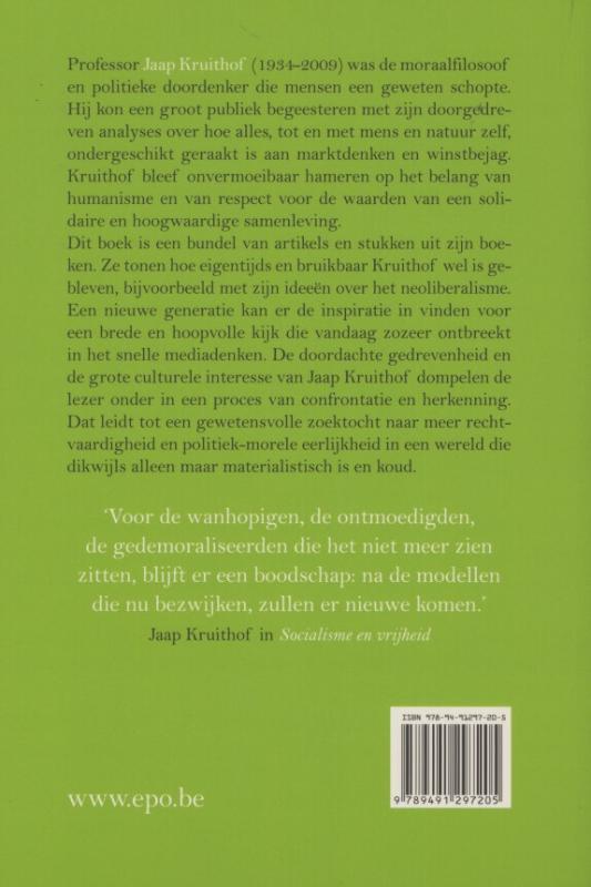 Achterkant van Teksten voor de toekomst