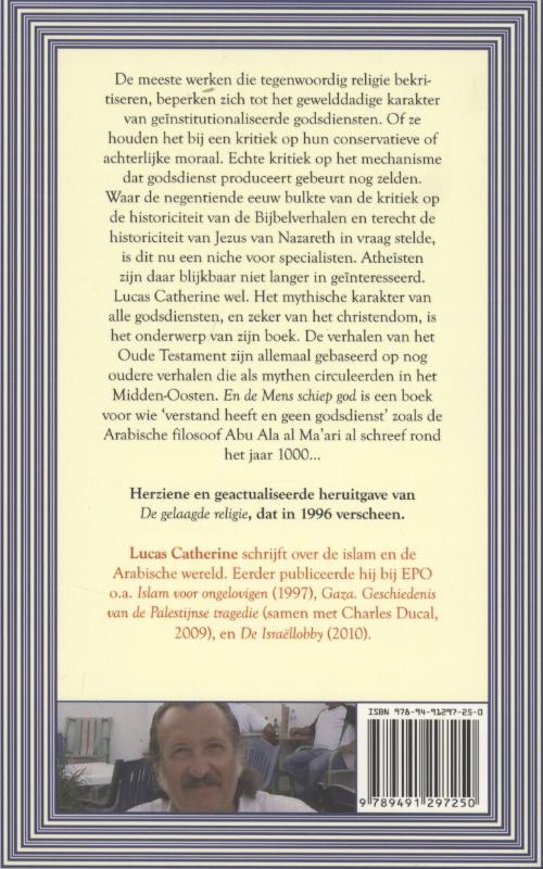 Achterkant van En de mens schiep god