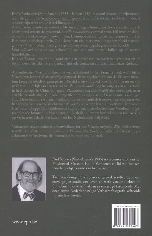 Achterkant van Emile Verhaeren