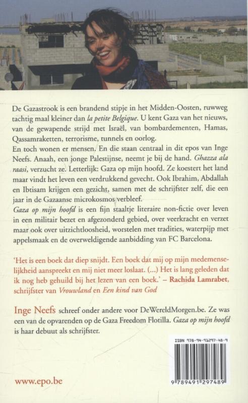 Achterkant van Gaza op mijn hoofd