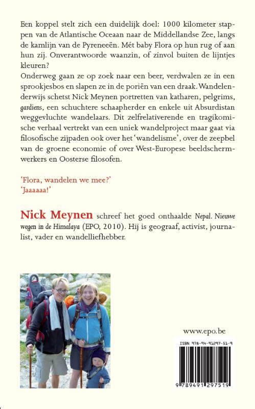 Achterkant van Wandelen met Flora