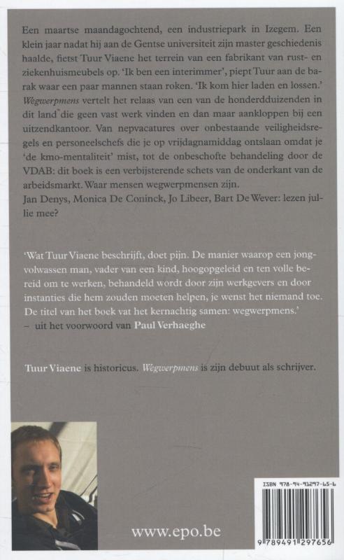 Achterkant van Wegwerpmens