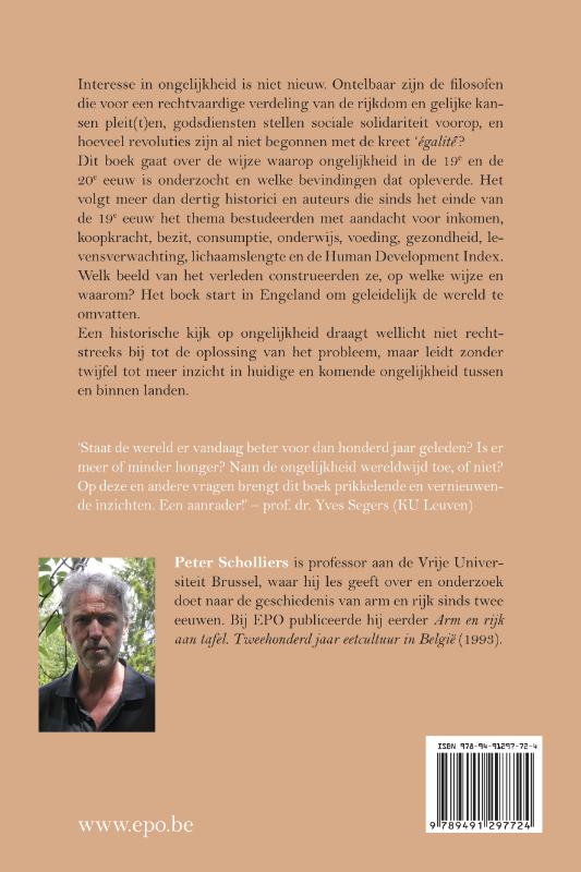 Achterkant van Geschiedenis van de ongelijkheid