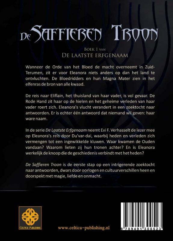 Achterkant van De Saffieren Troon
