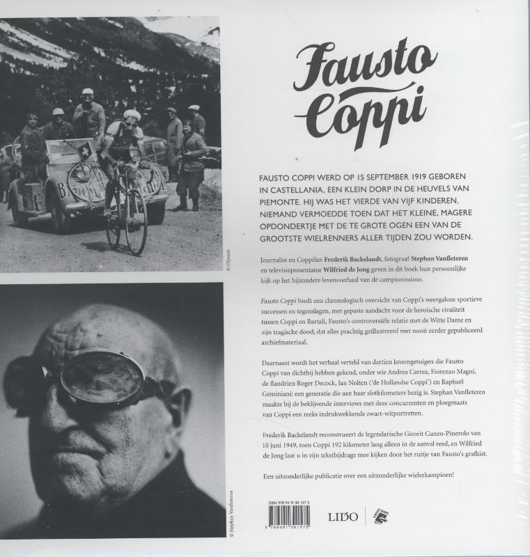 Achterkant van Fausto Coppi