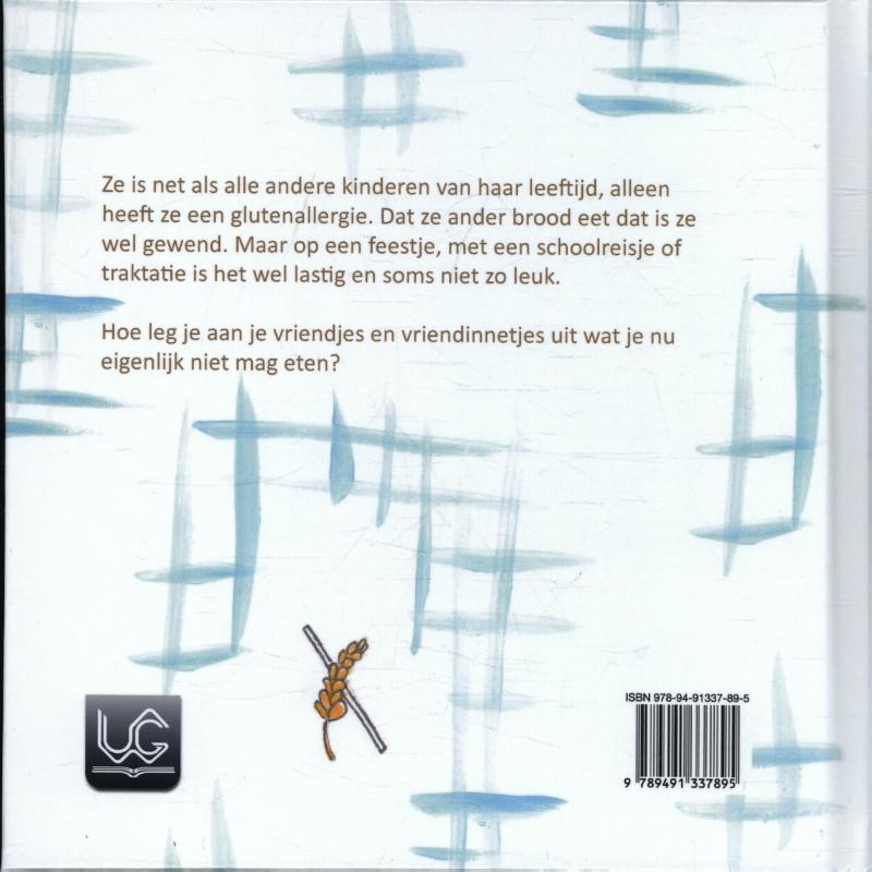 Achterkant van Mijn buik lust geen gluten!