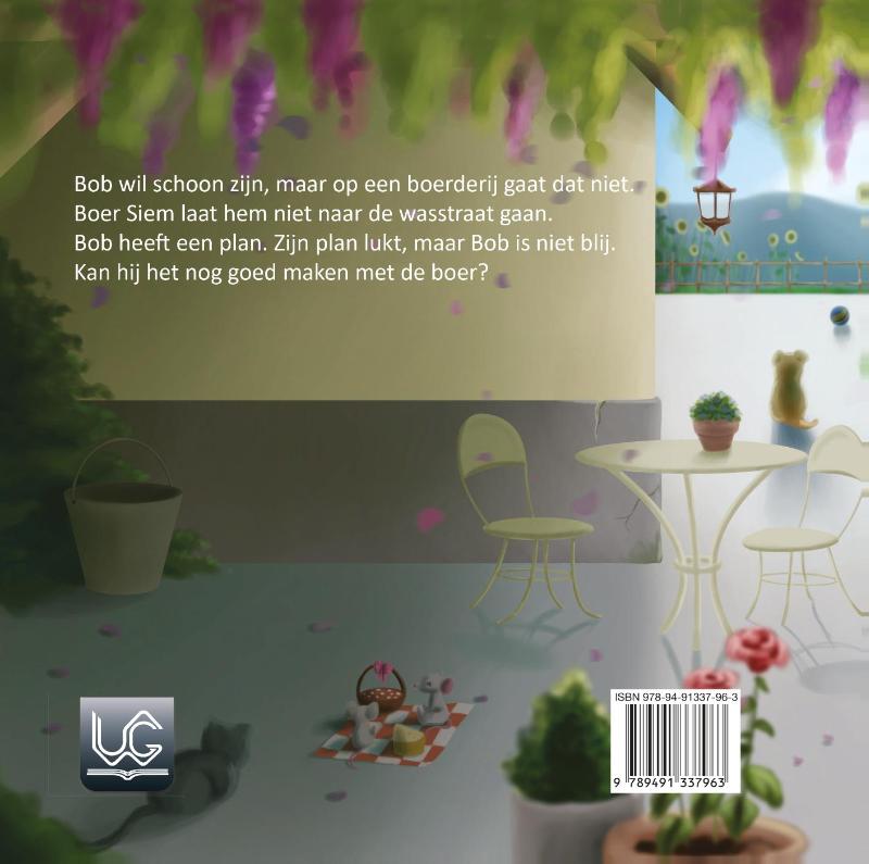 Achterkant van Bob onder de blubber