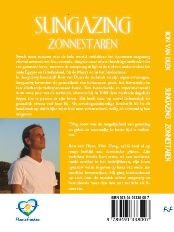 Achterkant van Sungazing zonnestaren