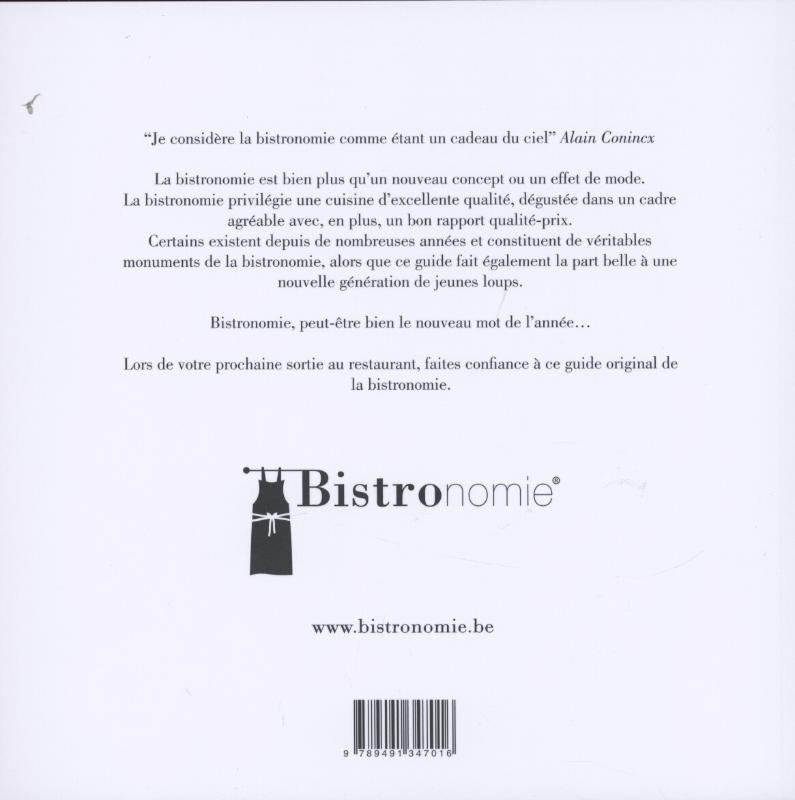 Achterkant van Bistronomie 2012
