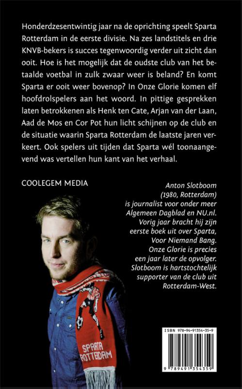 Achterkant van Onze glorie