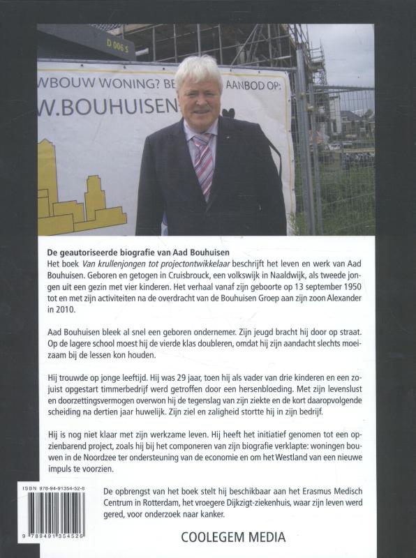 Achterkant van Aad Bouhuisen