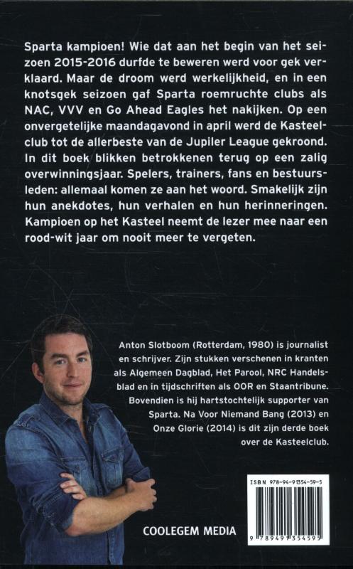 Achterkant van Kampioen op het Kasteel