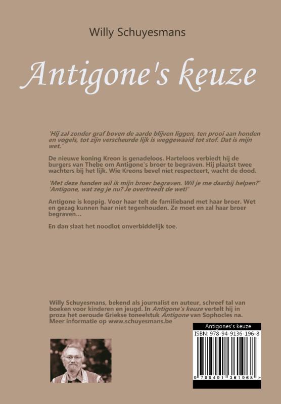 Achterkant van Antigone's keuze