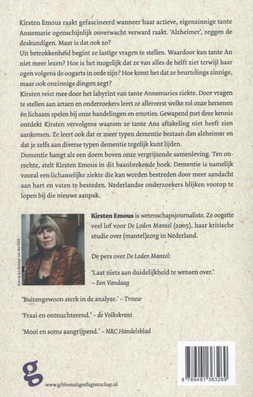 Achterkant van De doolhof van tante An
