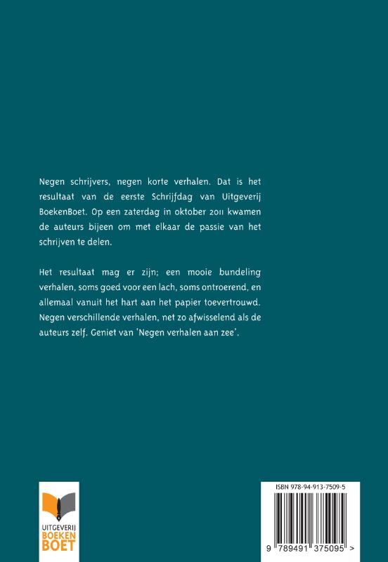 Achterkant van Negen verhalen aan zee