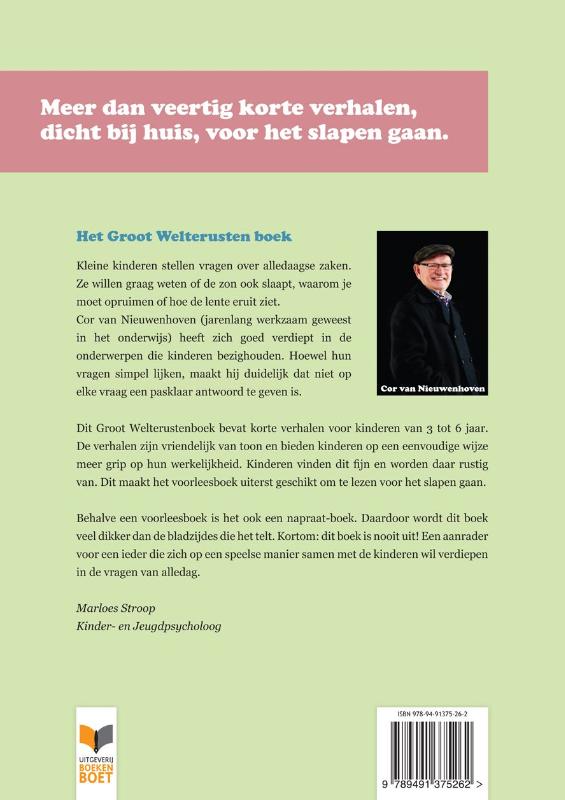 Achterkant van Groot welterustenboek