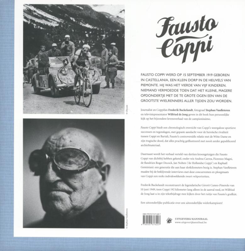 Achterkant van Fausto Coppi
