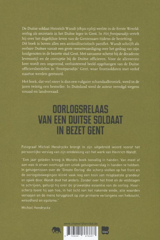 Achterkant van Het frontparadijs