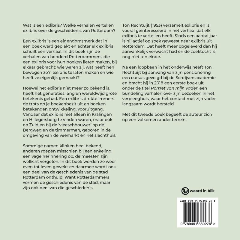 Achterkant van Rotterdammers en hun exlibris