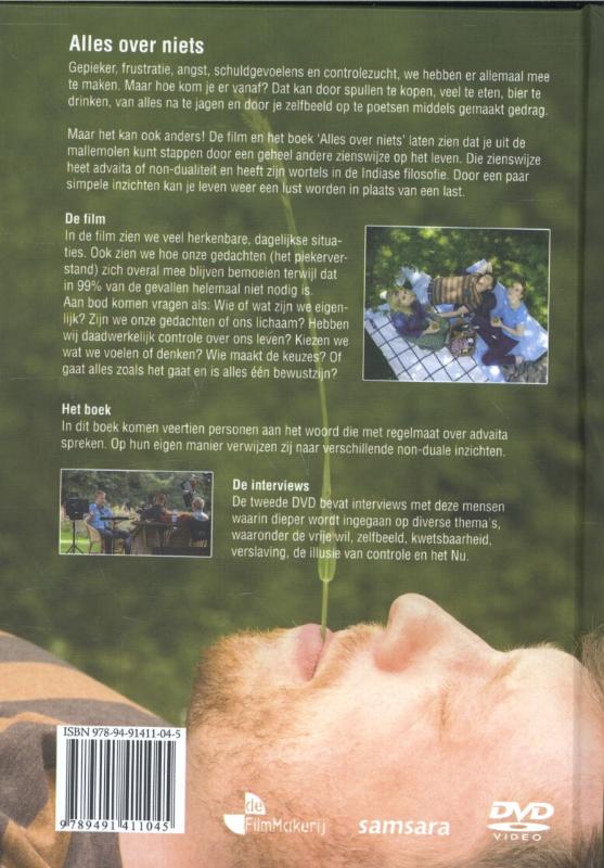 Achterkant van Alles over niets