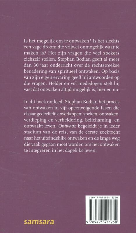 Achterkant van Ontwaak!