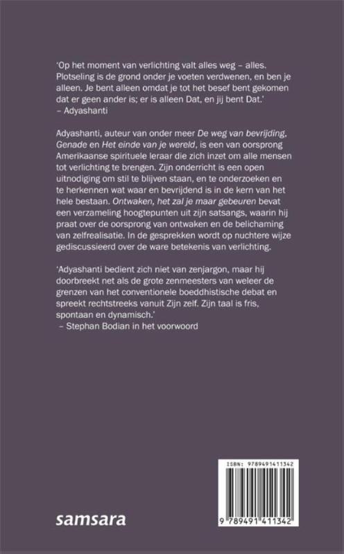 Achterkant van Ontwaken, het zal je maar gebeuren