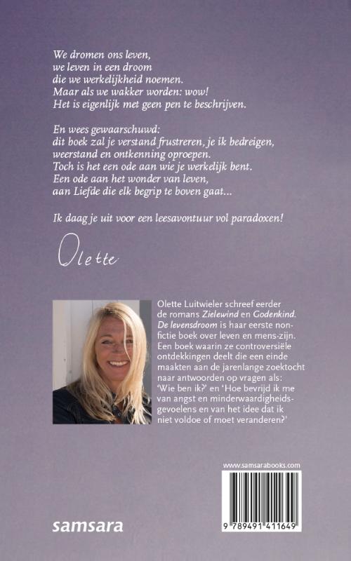 Achterkant van De levensdroom