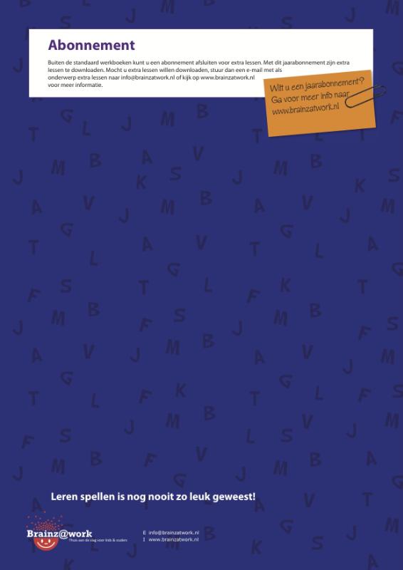 Achterkant van Werkboek 1