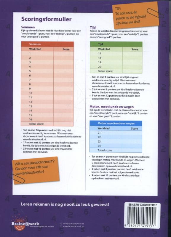 Achterkant van Werkboek 2